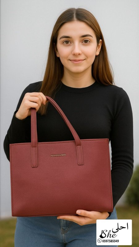 حقيبة Classic Maroon Pashoua Tote